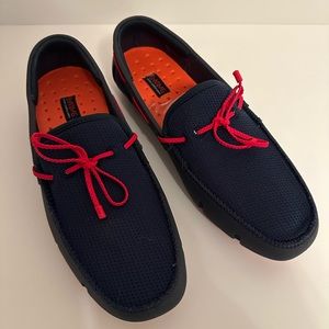SWIMS braided lace loafer - Red/blue - Size 10